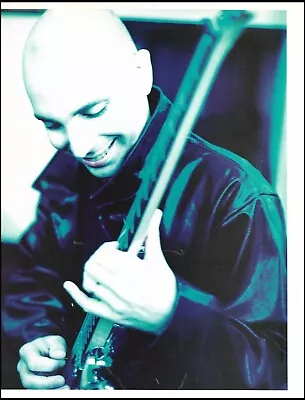 Joe Satriani With His Signature Ibanez JS Series Guitar 8 X 11 Pin-up Photo 3c • $4