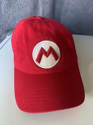 Super Mario Brothers Baseball Hat Cap Unisex Adjustable One Size Red Snapback • $15