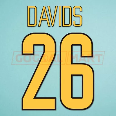 Davids #26 2003-2004 Juventus Homekit Nameset Printing • £13.19