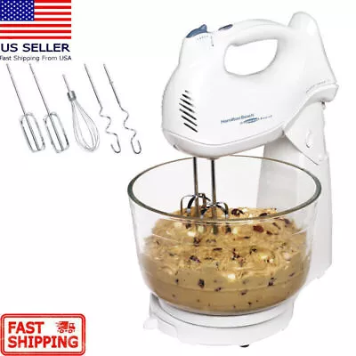 4 Quart Food Stand Mixer Electric Beater Cake Cooking 6 Speed Kitchen 275W 2023 • $38.99