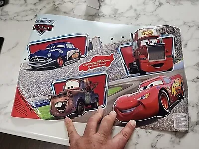 Disney Pixar Cars 2 Lightning McQueen & Mater Peel And Stick Giant Wall Decal • $19.99