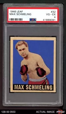 1948 Leaf #32 Max Schmeling HOF PSA 4 - VG/EX • $105