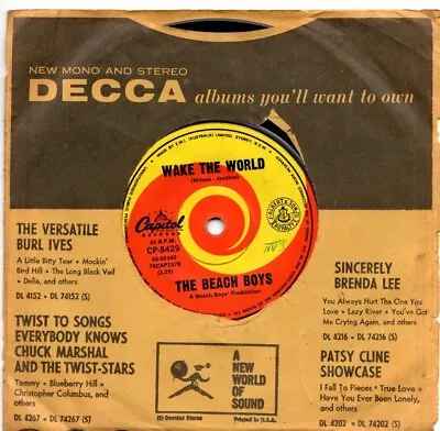 The Beach Boys Lot Of Original 7” Singles 1960s Australia Pressings Surf • $60
