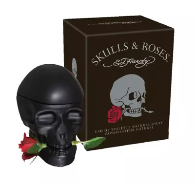 Skulls And Roses Ed Hardy Eau De Toilette Cologne For Men 2.5 Oz. Men Fragrance • $39.11