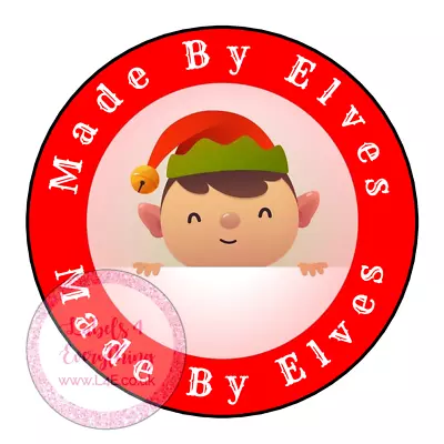 Made By Elves Stickers Labels Present Tags Gift Children Christmas Wrapping • £1.99