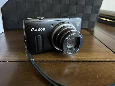 Canon PowerShot SX260 HS 12.1MP Digital Camera - Black • $200