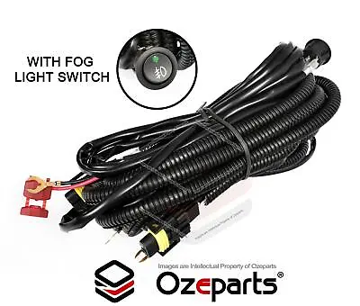Universal H11 H8 H9 H16 LED Fog Light Wire Harness Wiring Relay Indicator Switch • $21.18
