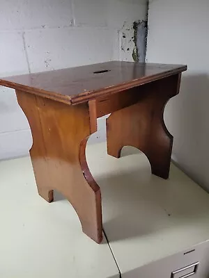 Antique Vintage Handmade Solid Wood Wooden Stool • $39.99