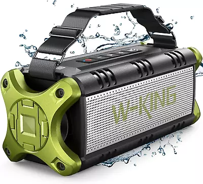 W-KING Bluetooth Speakers 50W Portable Speaker Wireless Green  • £90.99