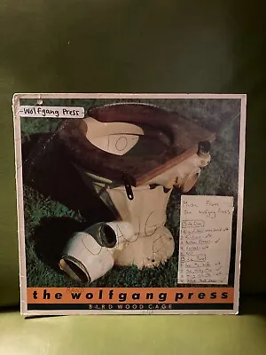 WOLFGANG PRESS - Bird Wood Cage LP Vinyl 4AD Records VG+ Radio Station Copy • $39.95