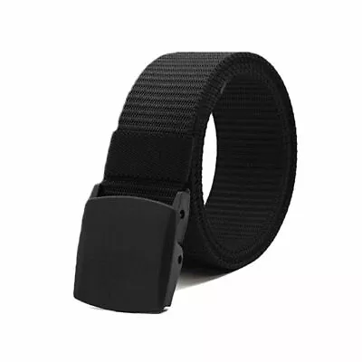 Men's Plastic Cam Buckle Nylon Canvas Tactical Waistband Webbing Military Belt • $6.99