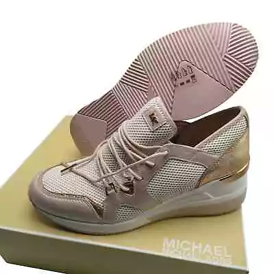MICHAEL KORS Scout Leather And Mesh Sneaker 9.5 • $134.95