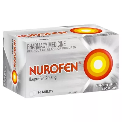 Nurofen Pain & Inflammation Relief 96 Tablets Ibuprofen 200mg Body Pain Fever • $36.29