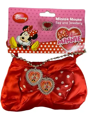 Girls Minnie Mouse Jewellery And Bag Set • £9.95