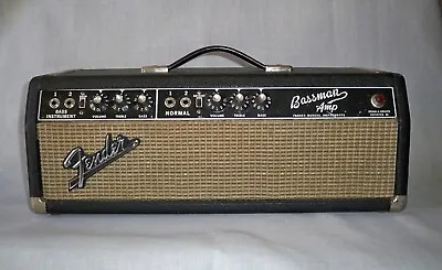 1967 Fender Bassman AB-165 Blackface Tube Amplifier Head • $1295