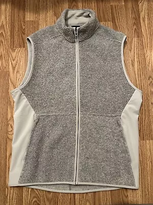 Lululemon Tundra Trek Men Wool Blend Gray Sherpa Vest Size Large • $65