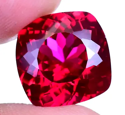 12.60Ct Natural Myanmar Red Spinel Certified Cushion Cut Flawless Loose Gemstone • $39.99