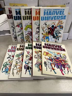 Official Handbook Of The Marvel Universe Deluxe Edition TPB Volumes 1 - 10.  NM • $60