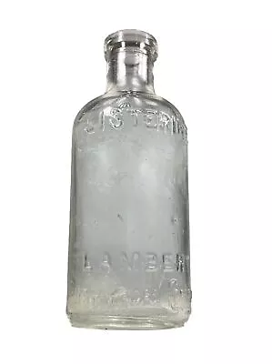 Vintage Listerine Lambert Pharmacal Embossed Clear Bottle 4-1/2  Tall Mouthwash • $12.10