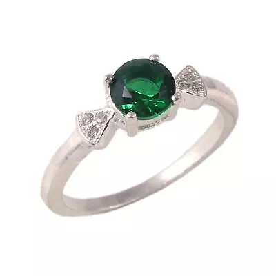 925 Sterling Silver Ring Tsavorite Gemstone Ring Women Ring Gift To Her • $16.68