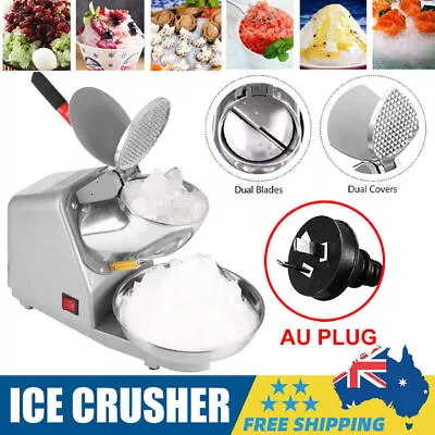 Upgraded Electric Ice Crusher Shaver Snow Cone Maker Commercial Machine 2200R/m • $60.99
