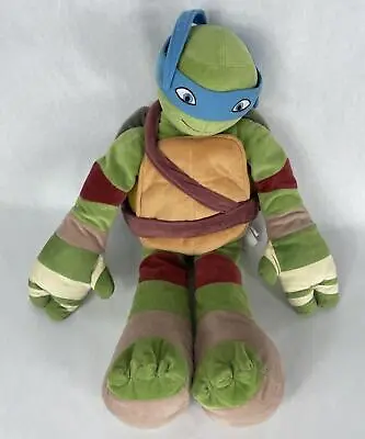 2014 Nickelodeon TMNT Teenage Mutant Ninja Turtle Plush Leonardo 25  Pillow • $23.22