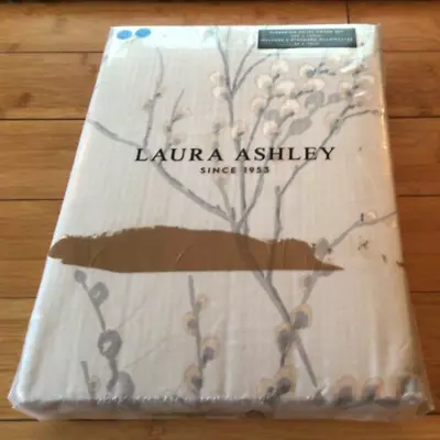 Laura Ashley Pussy Willow Duvet Cover Set DOVE GREY - SUPER KING - £90.00 • £60