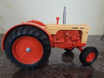 $49.99 • Buy Vintage CASE 600 1/16 Orange Tan Farm Tractor Model ERTL Die-Cast Metal Nice 