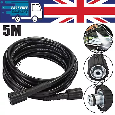 £9.99 • Buy 5M Power High Pressure Washer Gun Replacement Hose Extension Jet Wash Lance M22