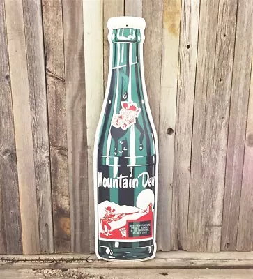 Mountain Dew Soda Pop Bottle Large 22  Metal Tin Sign Vintage Type Garage New • $29.95