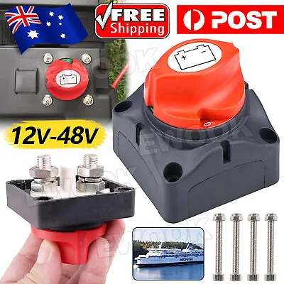 $20.95 • Buy 12V/24V/48V Battery Master Disconnect Switch Boat Marine Caravan Isolator On/Off