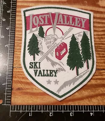 Lost Valley Ski Valley Auburn Androscoggin County Maine Vintage Felt Patch • $9.90