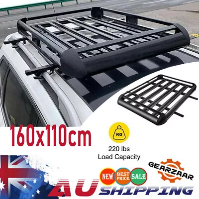 160cm Universal Aluminium Alloy Roof Rack Basket Car Luggage Cargo Carrier • $146.41