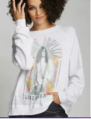 NWT JANIS JOPLIN 1960's  SOFTEST SWEATSHIRT By Recycled Karma (SM MED LG) • $60