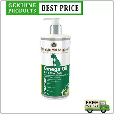 Natural Animal Solutions 500 ML Skin And Joint Care Omega 369 Oil For Dogs • $37.92