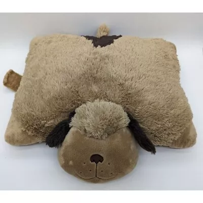 My Pillow Pets Snuggly Puppy Brown 18  Plush Dog Super Soft Stuffed Animal EUC • $11.19