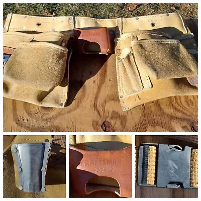 SEARS Craftsman Heavy Duty Split Leather Carpenter's Tool Belt  9-37543 NWOT • $24.99