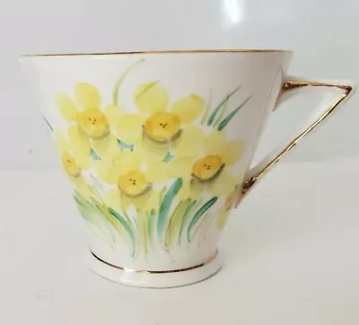 Phoenix Bone China T.f. & S. Ltd. Saucer White/yellow Floral Gold Edging England • £6.23