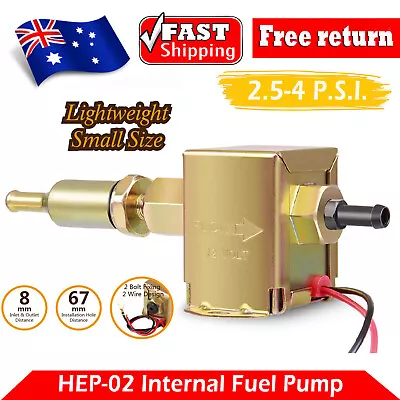 12Volt Electric Fuel Pump Petrol Diesel Transfer Oil Pump Inline Universal Facet • $24.99