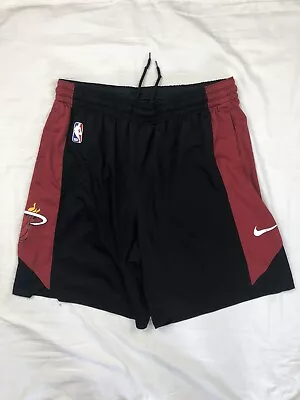 Miami Heat Nike NBA Authentics Dri-Fit Practice Shorts Men's Black/Red 2XL XXL • $35