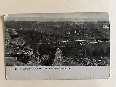 GETTYSBURG PA * CIVIL WAR BATTLEFIELD * The Wheatfield From Little Round Top • $3