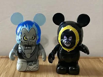 DISNEY VINYLMATION HADES & EVIL QUEEN MAGIC MIRROR On The WALL Set Of 2 Villains • $9.99