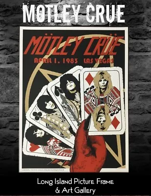Motley Crue Las Vegas 1983 Poster L/ED Andrew Alekseev • $95