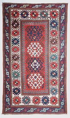 Antique Bordjalo Kazak From Early 20th Century -6' 11''x 3' 11'' Feet • £1326.10