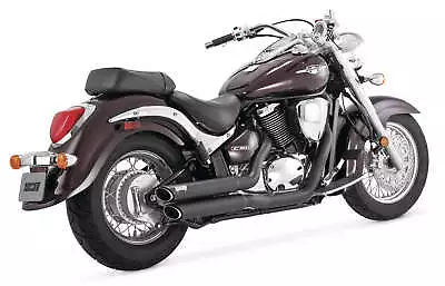 Vance & Hines 48293 Twin Slash Staggered Black New • $799.99