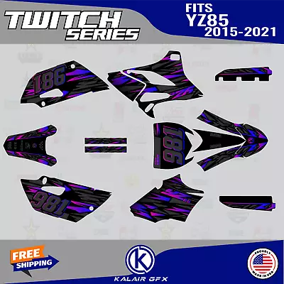 Graphics Kit For Yamaha YZ85 (2015-2021) YZ 85 Twitch Series - Pink Purple • $103.59