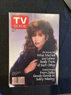 TV Guide October 3 1987 Victoria Principal From Dallas To Mistress • $8.99