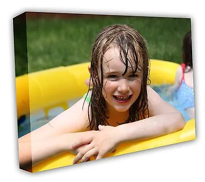 Your Photo On Canvas  FRAMED HEAVYWEIGHT CANVAS PRINT A4 A3 A2 A1 A0 18MM DEPTH  • £54.21