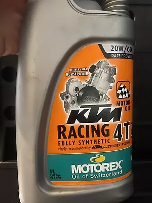 MOTOREX KTM ENGINE OIL 20w-60 20 60 Fully Synthetic  • $25