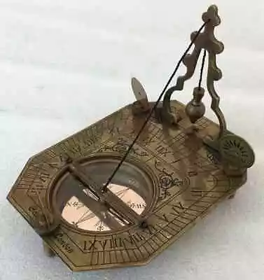 Sundial Compass Brass London Nautical Vintage Antique Compass Maritime Gift • $23.97